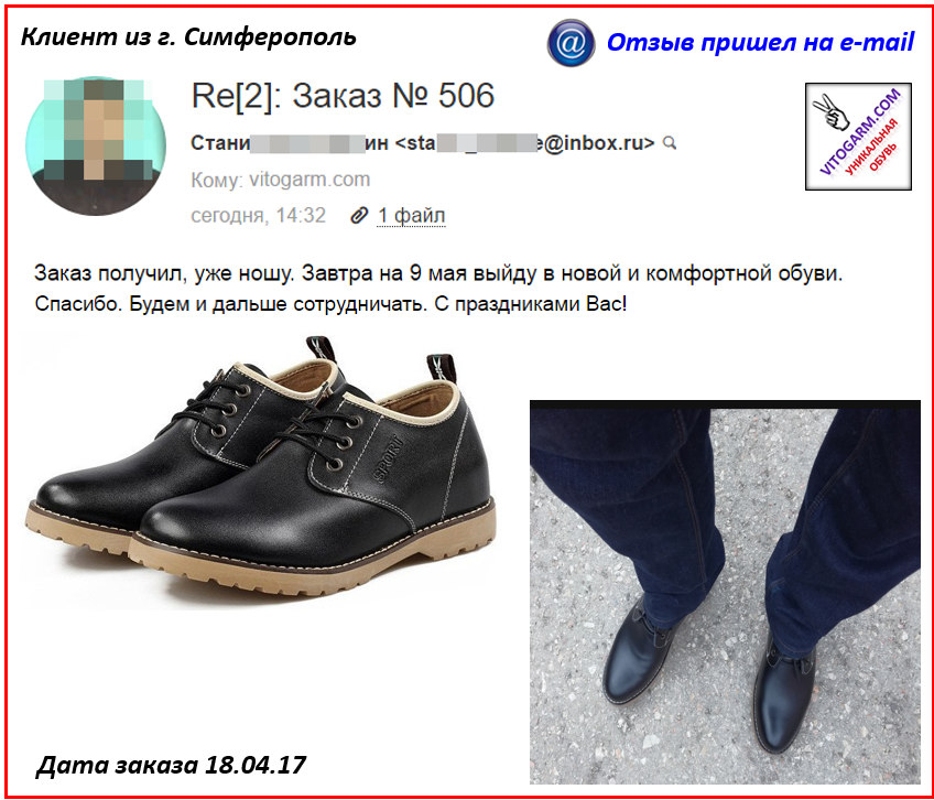 Отзыв покупателя VitoGarm